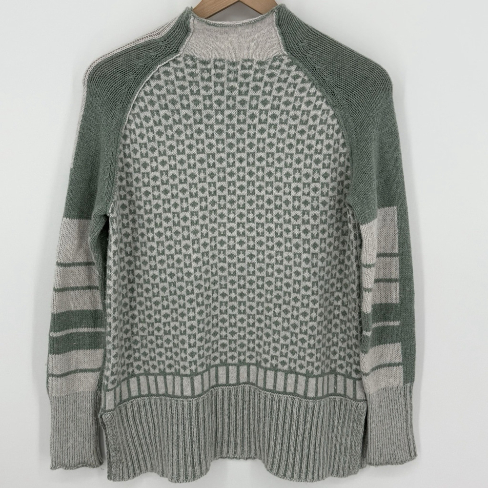 Zaket And Plover Funnel Neck Sweater Green Women’s Size XS Wool Blend - Picture 5 of 5